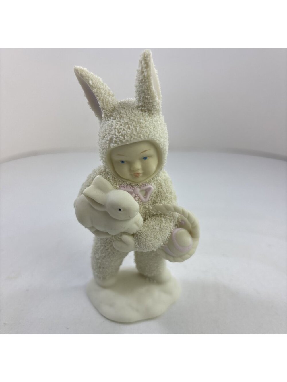 Vintage 1995 Dept 56 Snowbabies Bunny Figurine Easter Collectible Taiwan